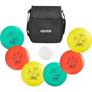 VEVOR Disc Golf Set, 3 Pack Disc Golf Starter Set, Beginners Flying Discs for Full-Body Strength Training, with Putter, Mid-Range, Driver, for Outdoor Backyard, Lawn, Beach, and ParkVEVOR Super Brand Day