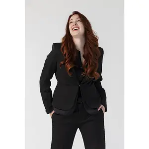 Prestige Peplum Jacket with Satin block