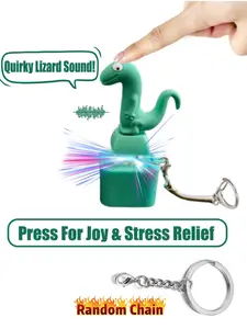 USB Rechargeable Keychain, Stress Relief Toy with Lights & Sounds, Portable Fun Sensory Stimulation Tool, Anxiety Relief Accessory