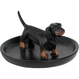 Dachshund  Tray, Storage for Ring Earring Necklace, Trinket Dish for Entryway Side Cabinet Bedside Table Washstand Dressing Table