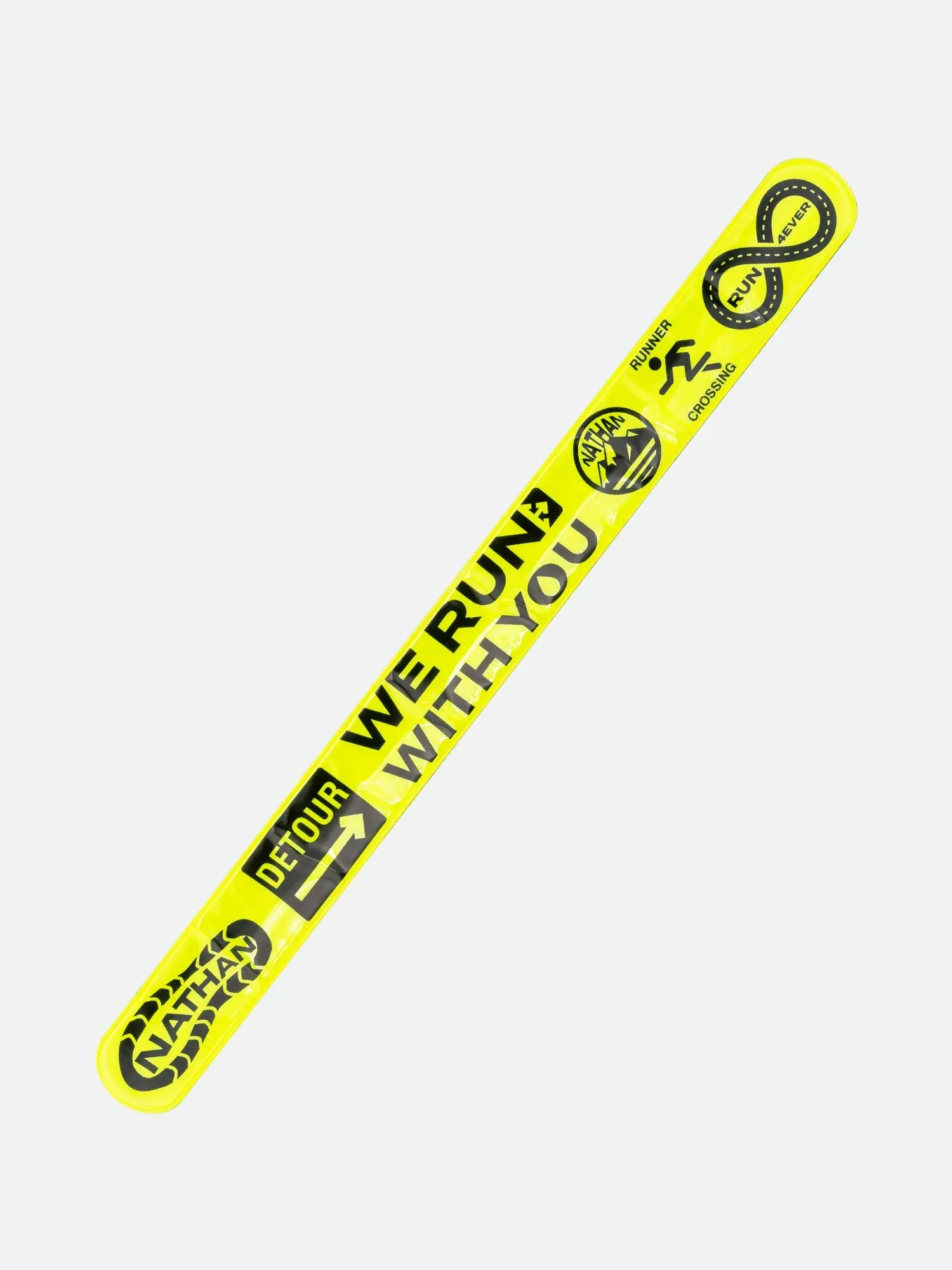 NATHAN Reflex High-Visibility Reflective Slap Wristbands - 2-Pack Sports & Fitness Accessories for Running, Cycling, Walking with 360-Degree Visibility, Wristband, Sports Accessories
