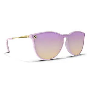 Blenders North Park X2 Orchid Cloud Sunglasses – Polarized Violet Mirror Lenses, UV400 Protection, Scratch-Resistant, Gloss Crystal Lavender Frame, Medium-Large Fit