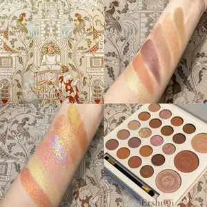 ERSHIQI 20-color eyeshadow with 3 blush and highlighter shades – one palette for a complete look! Cosmetic  CosmeticBlended matte and shimmer finishes, finely milled for a smooth, non-fallout application. Highly pigmented, long-lasting, and crease-proof！