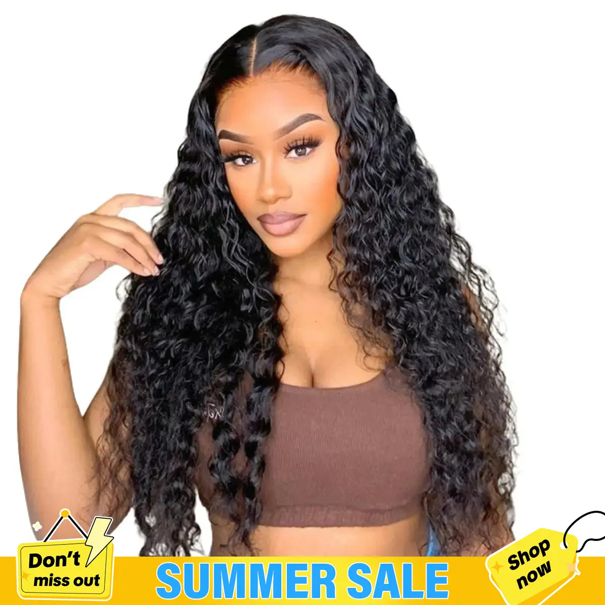 BGMgirl Water Wave 7*5 Wear Go Glueless 9*6 HD lace Pre Bleached Knots 180% Density Pre Plucked Pre Cut Lace Human Hair Closure Wig #SummerWins #DealsForYouDays