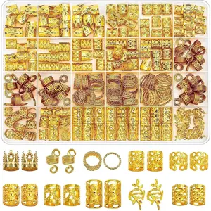 220 count  Hair  Braid,  Hair Accessory, Hair Dreadlock Accessory Braid, Metal  Braids Rings Cuffs Clips for  Decorations