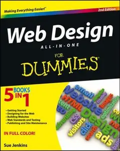USED-Web Design All-In-One for Dummies by Jenkins, Sue (Paperback)
