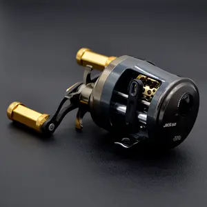 JKS50 BFS Ultralight Baitcasting Reel 8.1:1 Gear Ratio Magnetic Brake Stainless Steel Fishing Tackle Bag for Trout & Bass Loudest Ding Fishing Rod Treble Hook Lures jack hammer lure