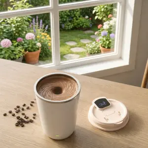 Rechargeable Smart Blender Cup Portable Sports Water Bottle with Coffee Stirring Function for Milkshake Outdoor Activities drinkware