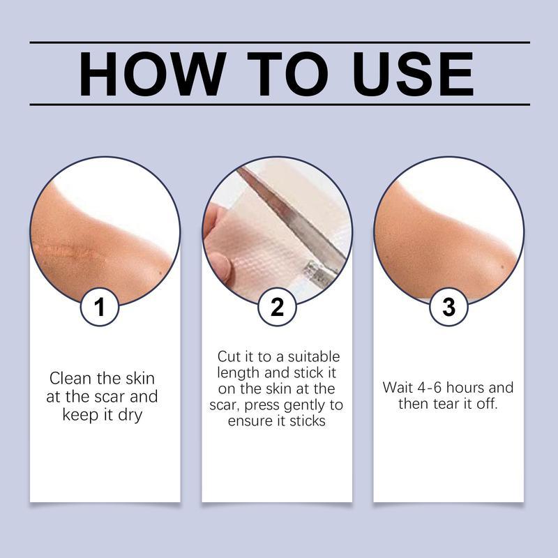 Grade Silicone Scar Sheets for Keloids Acne Scars & Stretch Marks Helps Reduce Redness Dark Spots & Visible Signs of Aging Skin Repair