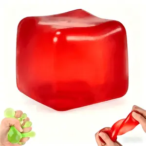 Slowly Rebounding Ice Cube, Home & Office Anxiety Relief  with Cool Soothing Touch, Creative Party Gift for All Ages sensory fidget toy