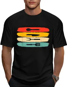 100% Cotton Vintage Cook Cooking Design For Chef Men Women T-Shirt