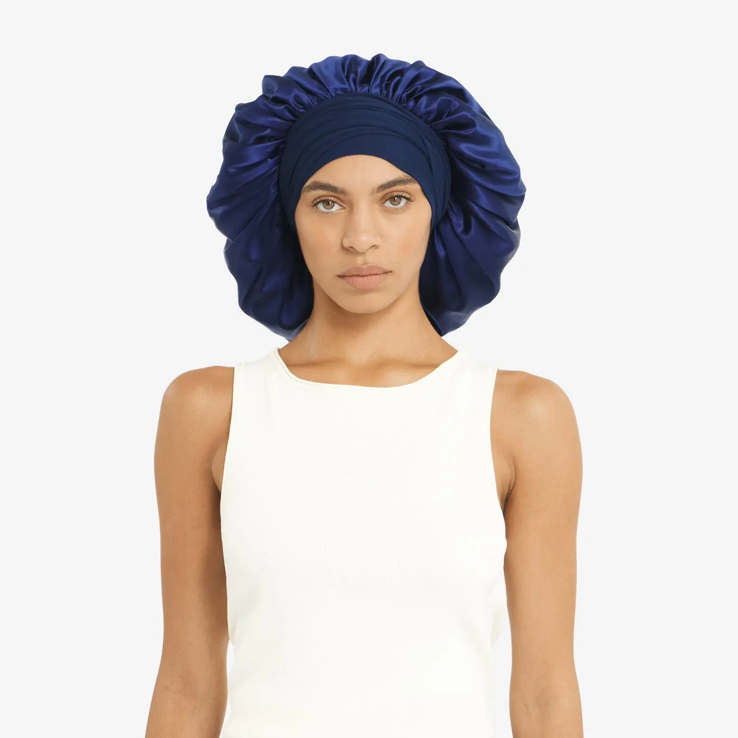 XL Hair Bonnet Organic Silver Ion Silk