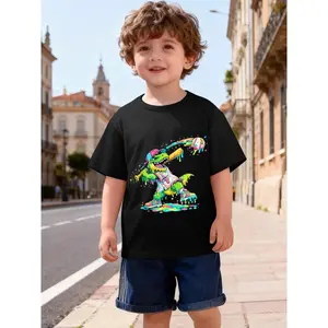 Ice Cream Drip Baseball Graphic u2013 Funny Drip Baseball Design Novelty Awesome Graphic Kids' Quick Dry Moisture-Wicking T-Shirt, Breathable Lightweight Athletic Tee for Boys Outdoor Sports