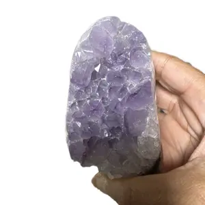 Amethyst Crystal Geode Cluster - Purple Quartz for Spiritual Healing & Chakra Balance - Ideal for Jewelry & Intuition Enhancement high vibe crystals Decorative Piece Amethyst Crystal Decor Feng natural