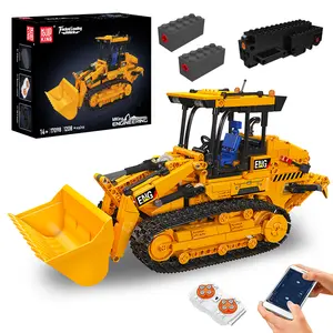 Mould King 17098 Crawler Tracked Loader Remote Control Truck Building Block Toy 1208Pieces