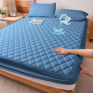 Raybee Waterproof Mattress Cover, Waterproof Mattress Protector with 6''-16'' Deep Pockets,Soft Cooling Waterproof Mattress Pad,  fitted sheet for Bedroom, Collage Dorm,Hotel