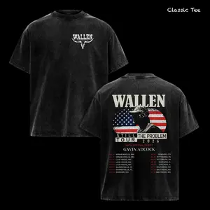 M. Wallen Still The Problem Tour 2026 With Special Guest Shirt – Vintage Washed Oversized Country Music T Shirt, American Flag Western Graphic Tee, Concert Tour Dates Heavy Cotton Unisex Shirt, Gift for Country Fans