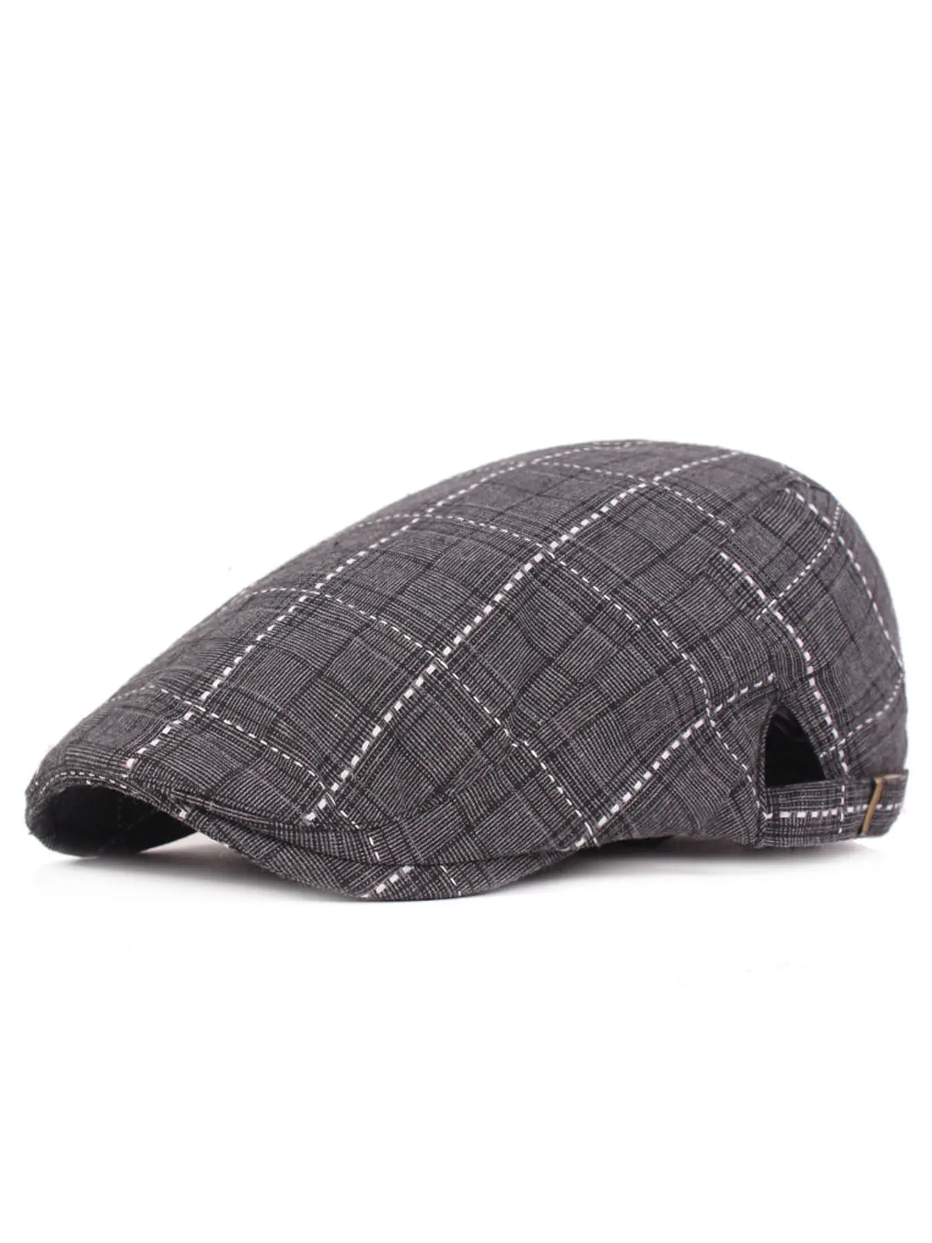 Unisex Stylish Plaid Check Pattern Beanie Hat - Packable, Hand Washable, Autumn & Spring Fashion Cap, Autumn Fashion Cap | Check Pattern Beanie | Packable Hat