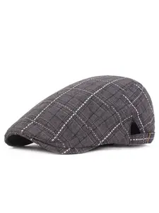 Men's and Women's Stylish Check Pattern Beanie Hat - Packable, Hand Washable, Autumn & Spring Fashion Cap, Autumn Fashion Cap | Check Pattern Beanie | Packable Hat