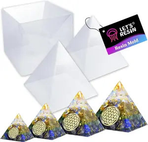 Pyramid Molds for Resin,Large Silicone Pyramid Molds,Silicone Resin Molds for DIY Pyramid, Jewelry,Great for Paperweight, Home Decoration(Height:15cm/5.9inch) -LET'S RESIN