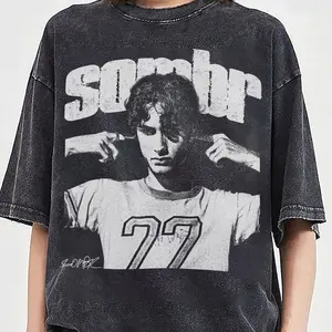 Sombr Tour Music Vintage T-Shirt, Retro Concert Graphic Tee, Unisex Casual Streetwear, For Men, For Women J