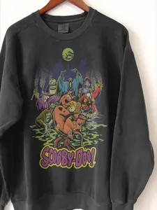 Scooby Doo Vintage Shirt, Halloween Tshirt, Scooby Doo Shirt, Halloween Gifts, Retro Halloween Hoodie, Crewneck Cotton Fabric