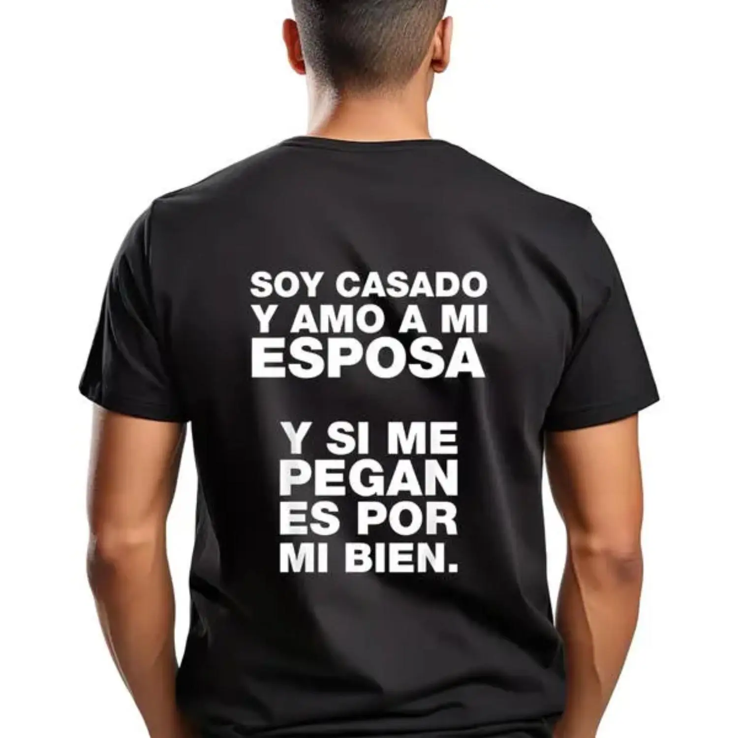 Women's Basic Crew Neck Top, Oversized Pullover with Funny Spanish Slogan Print, Comfortable for All Seasons, Machine Washable, Casual, Graphic, Cotton, Husband, Normal Type, Shortsleeve, Round Neck, Tshirt, Graphic T Shirts, Printed Graphic