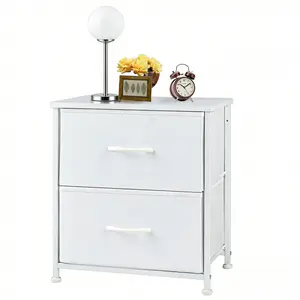 Nightstand with 2 Fabric Drawers, Dresser, End Table, Bedside Table, Bedroom Furniture for Living Room, Entryway#tiktokshopstockup  #mothersdaygift