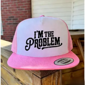 I’m The Problem Trucker Hat | Unisex Fashion | Funny Gift For Friends & Family Cool Gift Idea Best Friend Gift For V-Day sun hat women summer hat red cowgirl hat