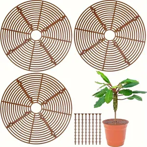 3 Pack Plant Pot Cover, Plant Protector with Center Cutout, Animal Plant Pot Grid, Flower Cover, Soil Protectors for Plants