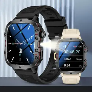 Sports Smartwatch Features A Full Touch High-Definition Display, It Supports Wireless Calling, Message Notifications, and Alarm Alerts. with Various Sports Modes, Remote Photography and Music Playba Sports Tracking Smartwatch
