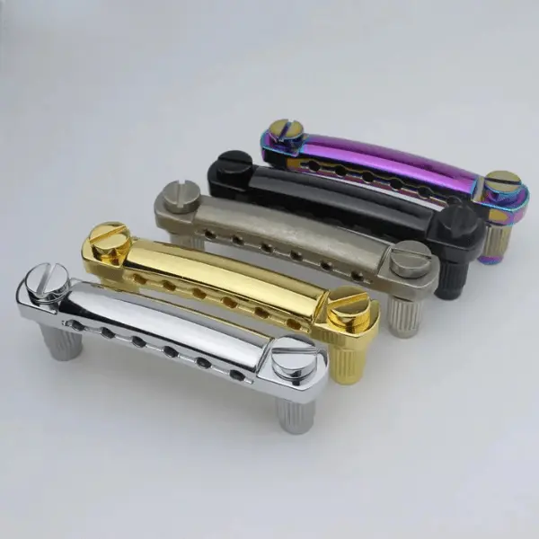 Guyker Guitar Tailpiece Stop Bar Zinc Alloy with Mounting Studs GS001