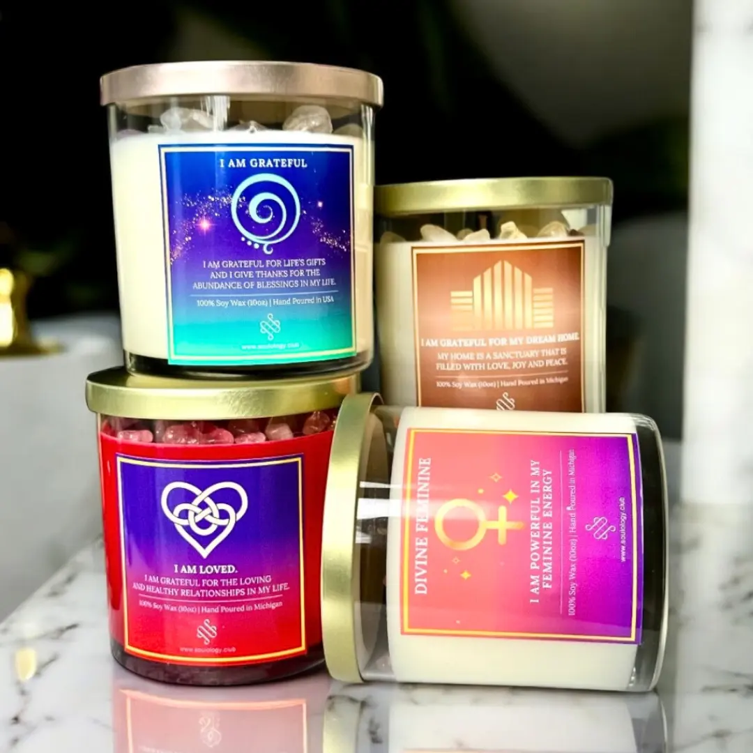 Soulology.Club Mystery Candle Bundle - 4 Intuitively Picked Candles