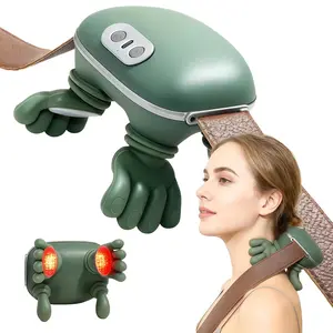 Japanese-Style Acupressure Kneading Electric Massager Portable Deep Tissue Massager for Back Neck Shoulders Lower Abdomen Compact Lightweight Office Use