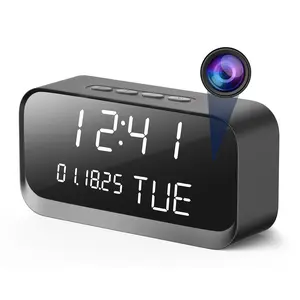 Clock Camera - WiFi Nanny Cam with HD Video | AI Motion Detection & Night Vision | Remote Access | Secure Storage | Dual-Band WiFi – Indoor Security Camera for Home & Office