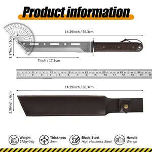 Thick and high-hard bone chopping knife, overall forging, high-performance stainless steel multi-function knife, long household kitchen knife, collection knife
