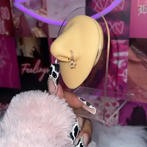 Star Dangle Nose Hoop