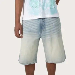 Smoke Rise NYC "VINTAGE WASHED" DENIM SHORTS (Speckle Blue)