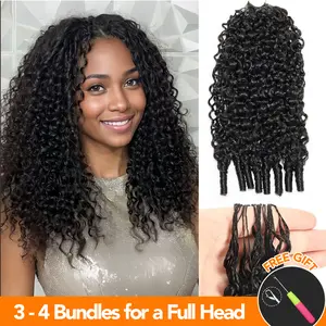 【Hot】Crochet Hair Human Hair Extensions Miracle Knots Pre-Separated 50g/Pack – Knotless Boho Braids, 3-4 Packs for Full Head, Multiple Curly & Wave Textures #SummerWins#DealsForYouDays#TikTokDealsForYouDays