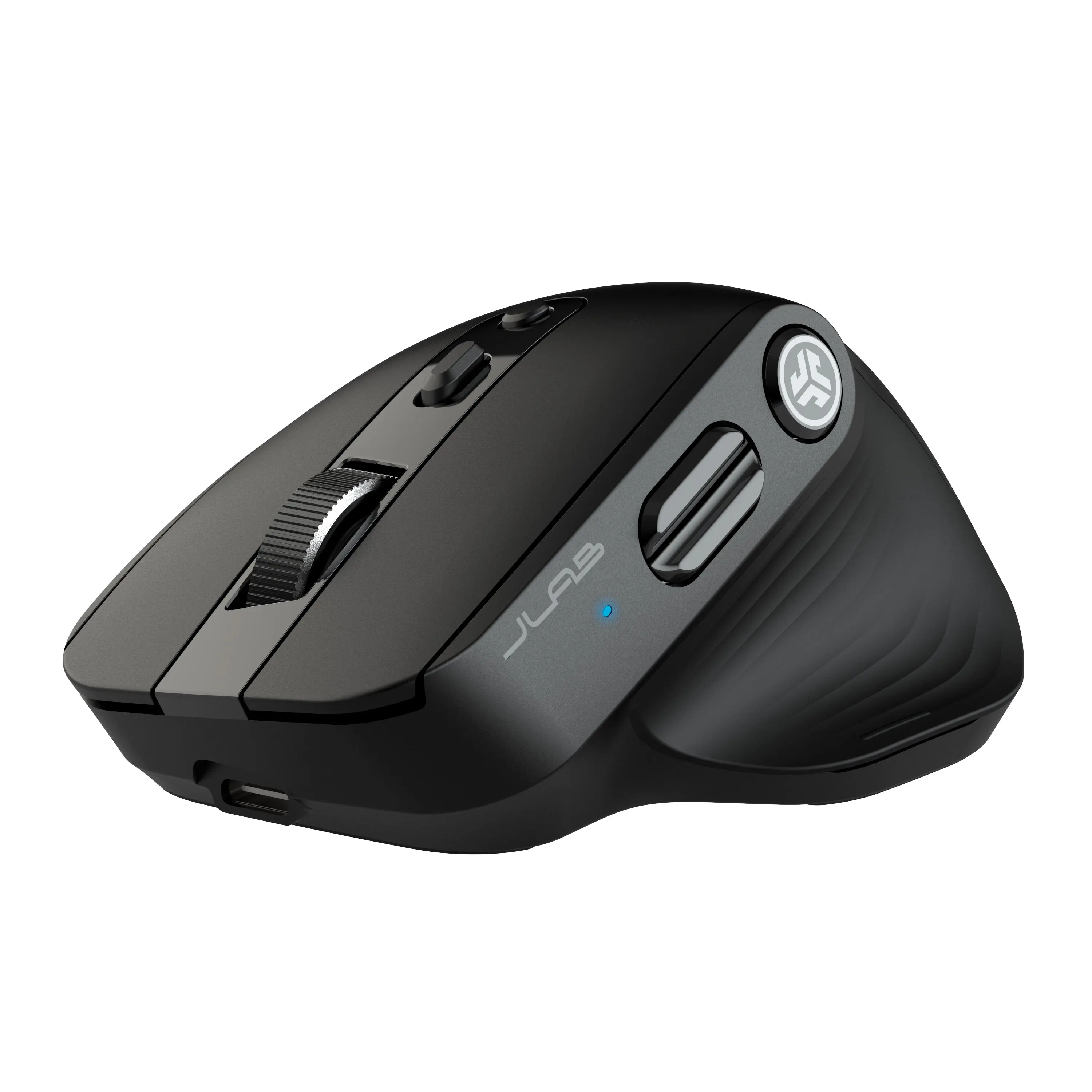 JLab Epic 2 Wireless Optical Mouse 1200-2400 DPI 2.4G & Bluetooth 5.2 USB-C Rechargeable 4+ Months Battery Life Customizable Buttons via App