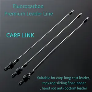 Carp Link Fluorocarbon Leader Rig European Carp Fishing Sinking Pre-Tied Line Set
