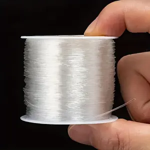 Large roll transparent elastic thread, handmade DIY bead elastic rope making accessory material - bead thread.