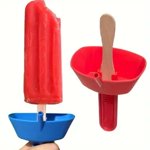 1pc/4pcs, Mess-Free Popsicle & Frozen Snack Holders - Kitchen Anti-Drip Straws for Kids & Adults!