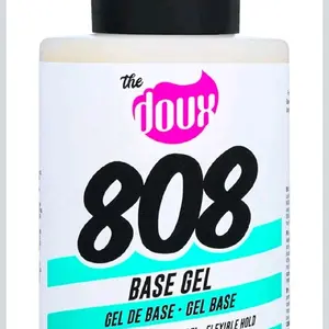 The Doux 808 Base Botanical Curl Activating Hair Gel - 12 fl oz, Botanical Gel with Honey, Slippery Elm, Marshmallow Root & Aloe for Frizz Protection & Definition