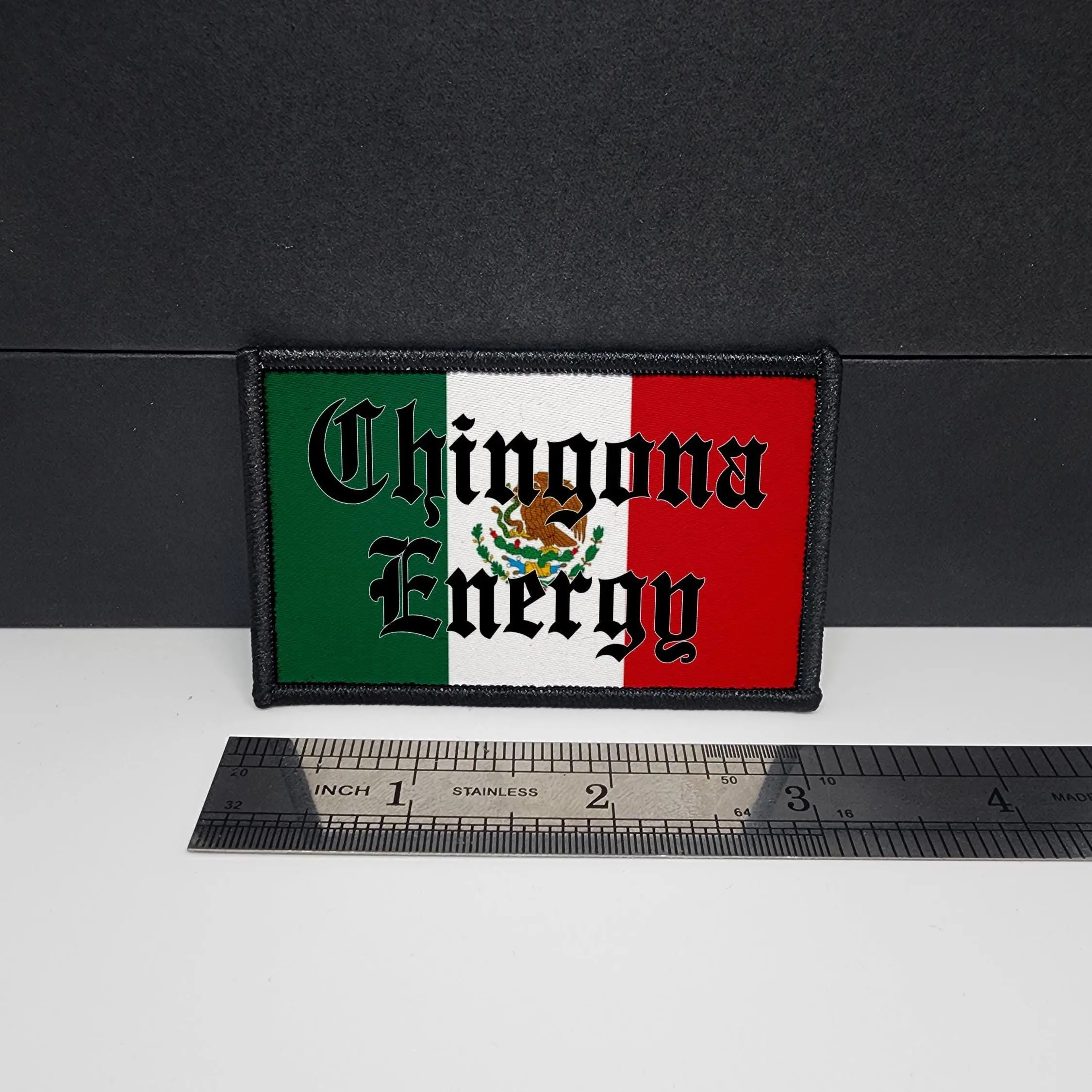 Chingona Energy Morale Patch Custom Tactical Mexico Patch 2x3 inch