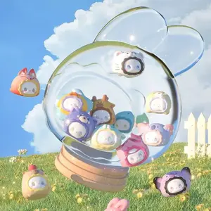 RUA RUA ZOO Bunny Glass Jar for Blind Box, Adorable Shape Beans Collectible Jar Home Decor