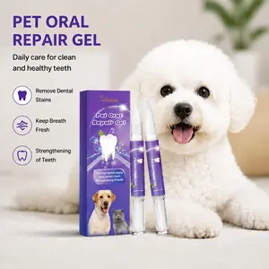 Yegbong Pet Dental Gel Deep Clean Dog Teeth Stain Remover Cat Oral Care Fresh Breath Tooth Cleaner Plaque Tartar Remover Gum Health Toothpaste for Dogs and Cats 2 Pack