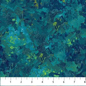 Chroma Peacock 108" Wide Backing Fabric - B9060-66 - 3 YARD - Northcott Fabrics