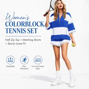 Youmi Womens 2 Piece Outfits Summer Striped Sweatshirt Workout Shorts Sets Matching Lounge Set Tracksuits #Springtok #TikTokShopJumpstartSale tiktokshopspringglowup