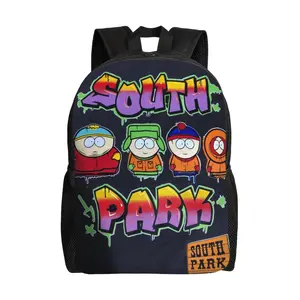Large Capacity South Park Backpack Shockproof Laptop Bag Versatile for Travel Business & Daily Use Perfect Gift for Friends Kids & Partners
